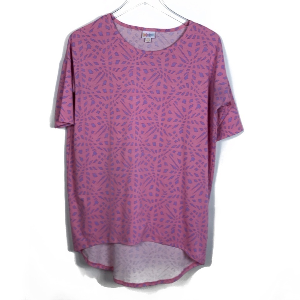 LulaRoe Pink Geometric T Shirt #383